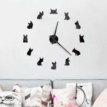 

DIY Wall Clock 3D Mirror Surface Sticker Home Office Decor Sweet Colorful Fashion Frameless Smart home Creative Art