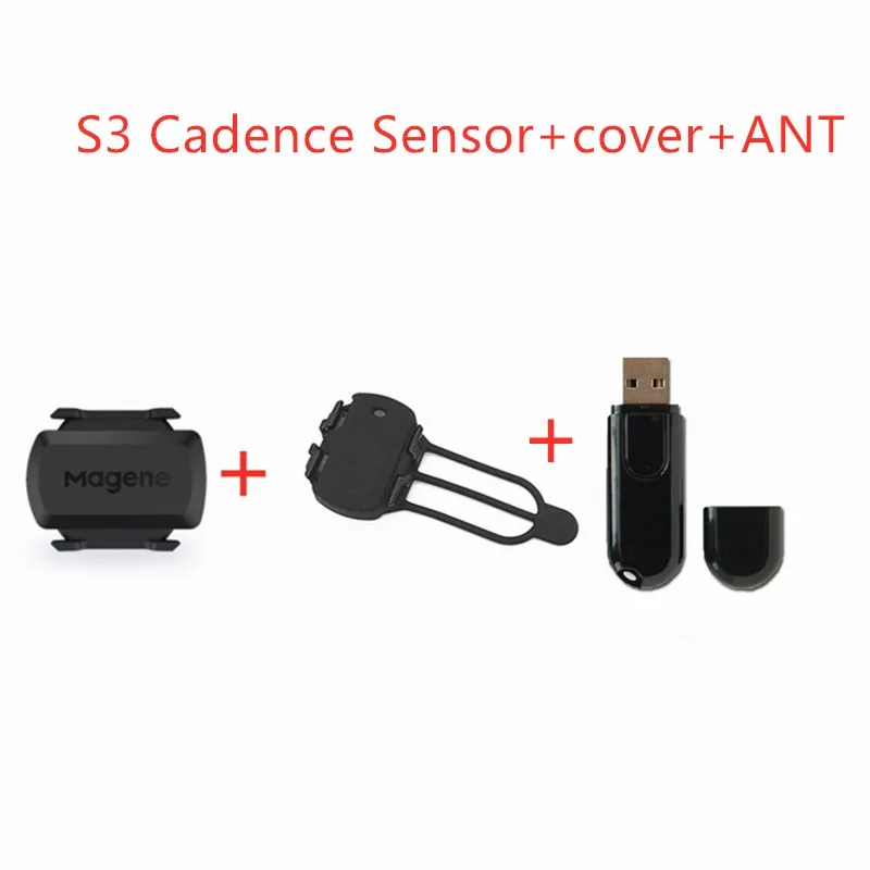 Sensore Cadenza E Velocit&agrave; Magene S3+ - Wireless ANT+/Bluetooth Per Bici, Compatibile Con Garmin E Zwift