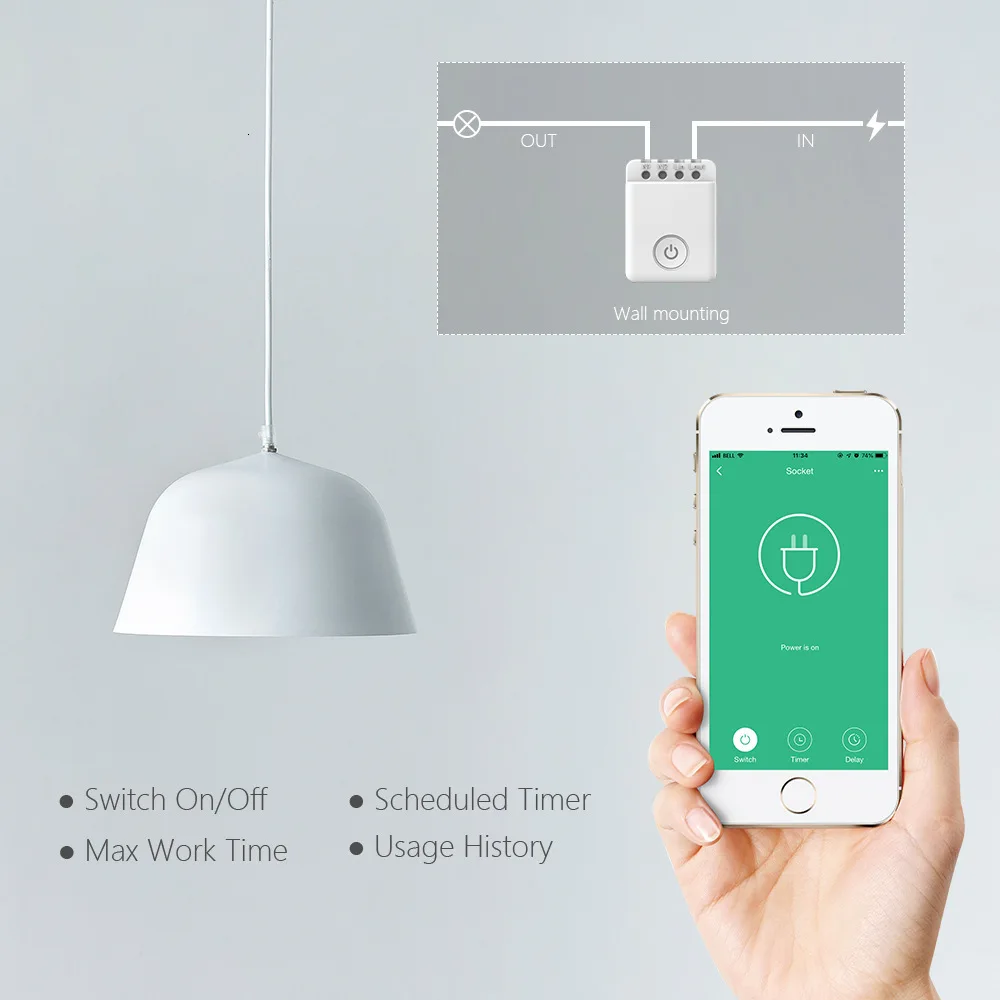 Смарт светильник BroadLink BestCon MCB1 Wi Fi переключатель модуль коробка для автоматизации