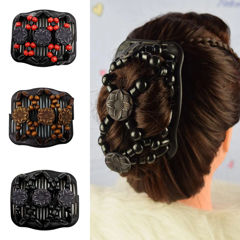 8A58 Vintage Magic Gifts Hair Accessories Hair Clip Double Combs Party Church 