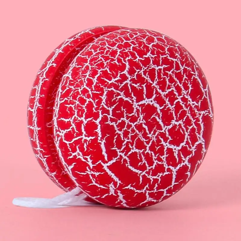 Классическая Игрушка Дерево Crackle yoyo с дерзким хлопчатобумажной веревкой изысканный пальцы цикл мяч подарок для детей память
