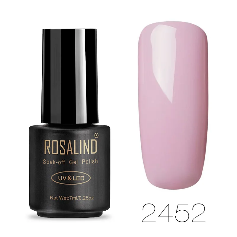 RA2452 ROSALIND гель для ногтей все для маникюра Лак для ногтей гибридные лаки для маникюра полуперманентный УФ гель лак Топ праймер - Цвет: RA2452