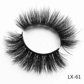 

Natural Thick 3d Makeup Mink Eyelashes 17mm in Bulk Wholesale Wispy Super Soft Fake Strip Lashes Luxury Comfortable Wear LX-61