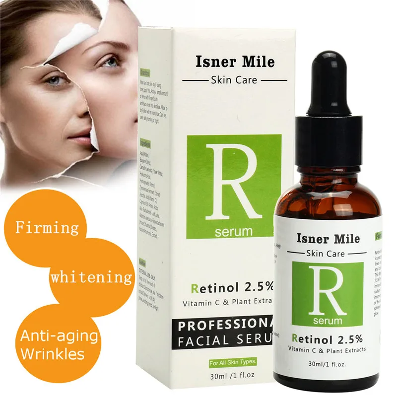 

Hyaluronic Acid Face Serum Vitamin C Retinol 2.5% Serum Firming Repair Anti-Aging Wrinkle Anti Acne Serum Lifting Skin Care