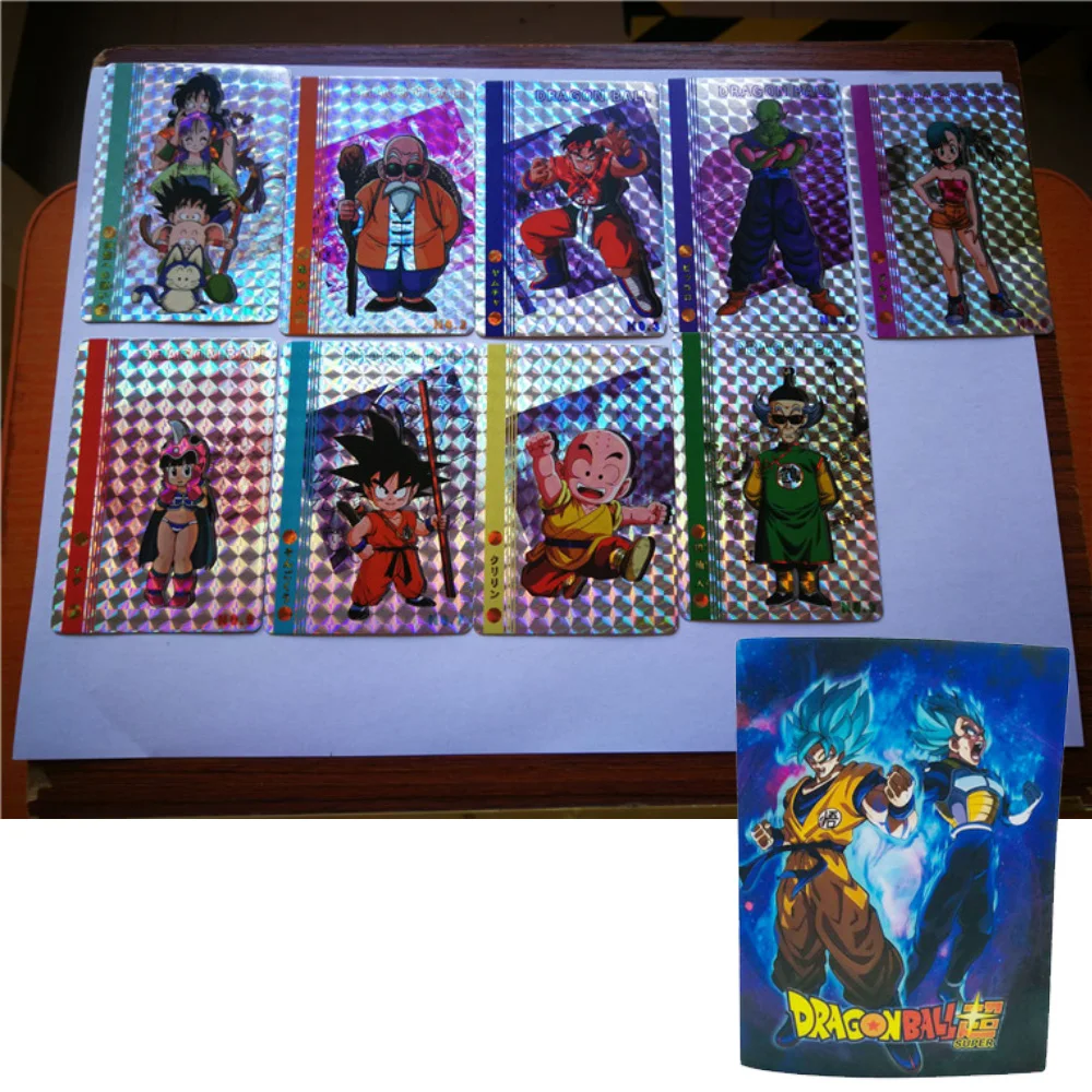 

9pcs/lot Dragon Ball Super Ultra Instinct Limit Break Action Figures Commemorative Edition Game Flash Card Collection Anime Card