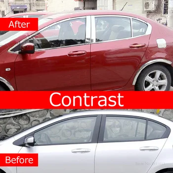 

AITWATT Stainless Steel Center Pillars For Honda City 2008 to 2014 Down Window Mouldings Trim Center Pillar Protector