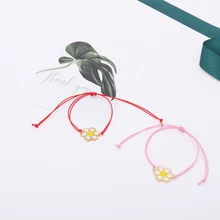 G. YCX ручной работы Miyuki бусы плетеные браслеты для женщин девочек цветочные Браслеты Boho Красная Нить Браслеты Lucky Kids Детские ювелирные изделия