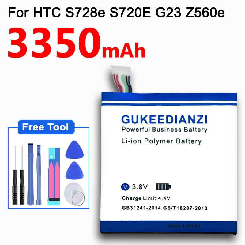 GUKEEDIANZI аккумулятор для мобильного телефона BM35100 емкостью 3350 мАч для htc One X Plus X+ S728e/One X S720E G23 Endeavor/One S Z56