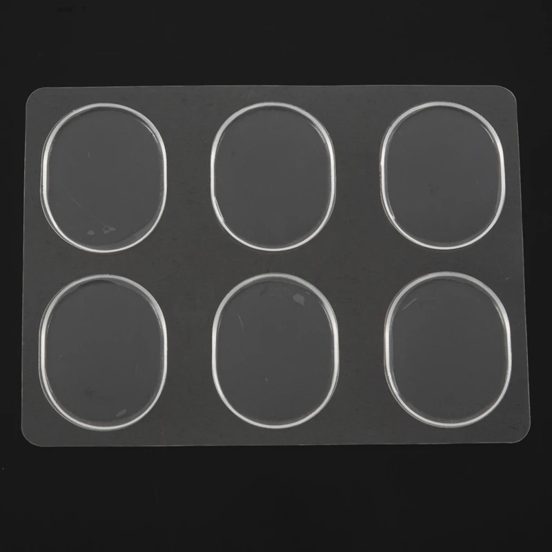 6 шт./компл. Snare Drum Mute Pad барабанный демпфер гелевые прокладки Snare Барабан Том-том глушитель немой прозрачный ударный инструмент Аксессуары(Tran