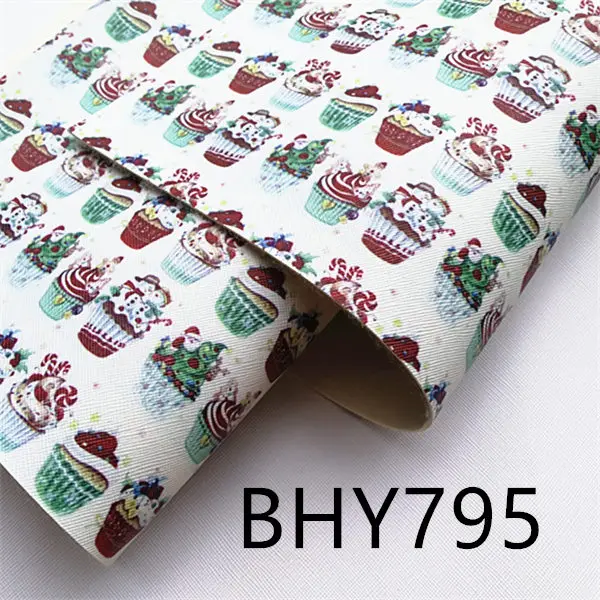 A4 20*33 см 10 шт. Рождество с рисунками героев мультфильма искусственная кожа BHY812