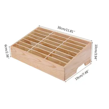 

2020 New 24 Cells Multifunctional Wooden Storage Box Mobile Phone Repair Tool Organizer