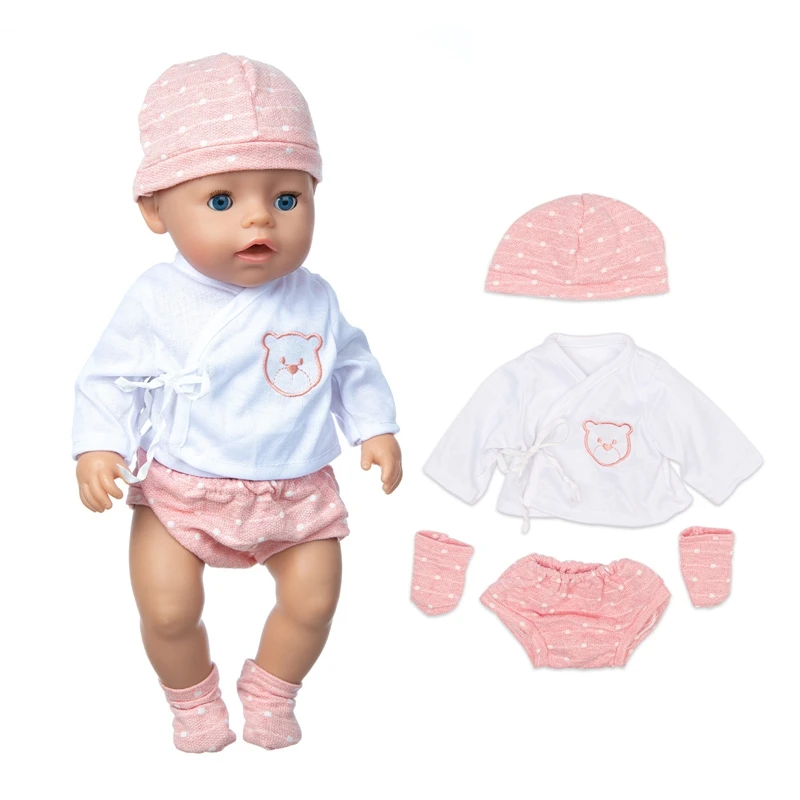 Baby Doll Clothes For 17 Inch Baby Reborn Doll 43cm Doll Accessory for Doll Clothes Accessories