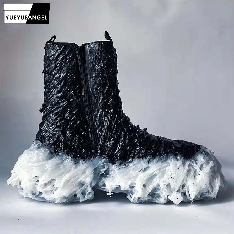 買取 比較 秋冬新チェルシーブーツ女性英国スタイル厚いヒールプラットフォームアンクルブーツ高ストリート高トップヒップホップの靴女性 激安 直営 店 通販 Pnlp Sn