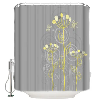 

Blade Shower Curtain Bathroom Curtain Polyester Fabric Bath Curtain Washable Home Bath Decor