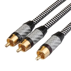Cavo di Filtro Audio HiFi Premium RCA a 2RCA con Rame OCC 99,999%