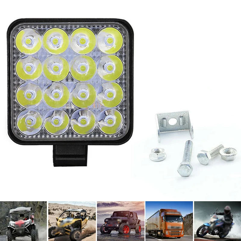 Машинка для стрижки 48 Вт 16LED рабочий светильник луч свет бар авто ATV езды по
