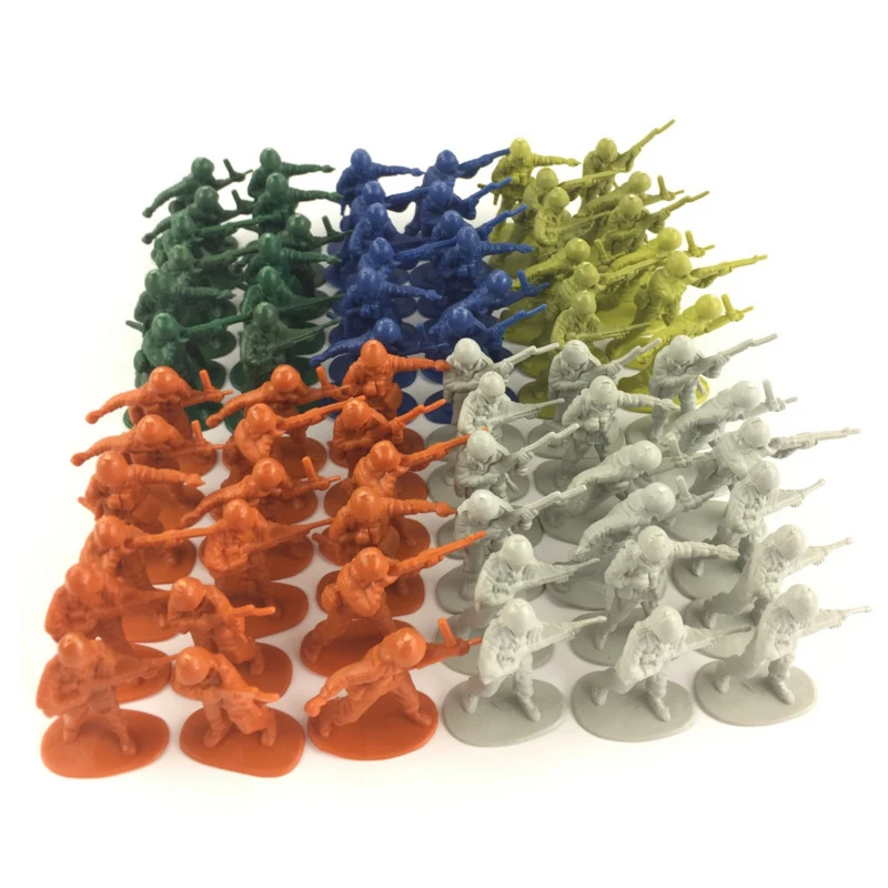 

70pcs high Soldier Model Military sandbox game Plastic Toy Soldier Army Men Figures For Children's toy dolls gift