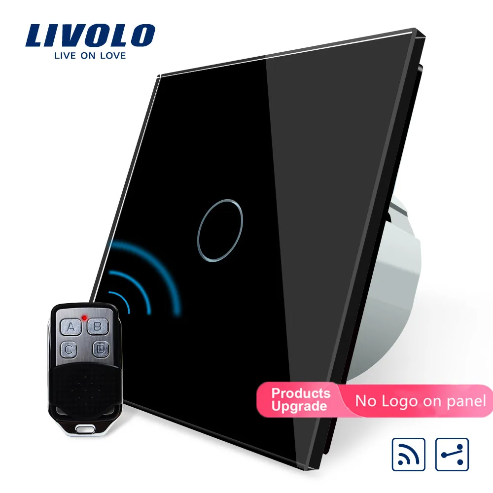 Livolo/Стандартный Беспроводной переключатель 1 Gang 2 Way, AC 220~ 250 V, с пультом дистанционного управления Функция, C701SR-1/2/3/5, без пульта дистанционного управления