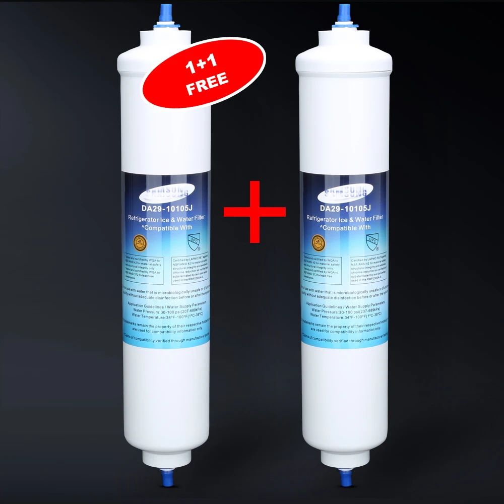 

Compatible with Samsung DA29-10105J, GE GXRTDR, WHKF-IMTO, LG 5231JA2010B water filter, 2 pieces