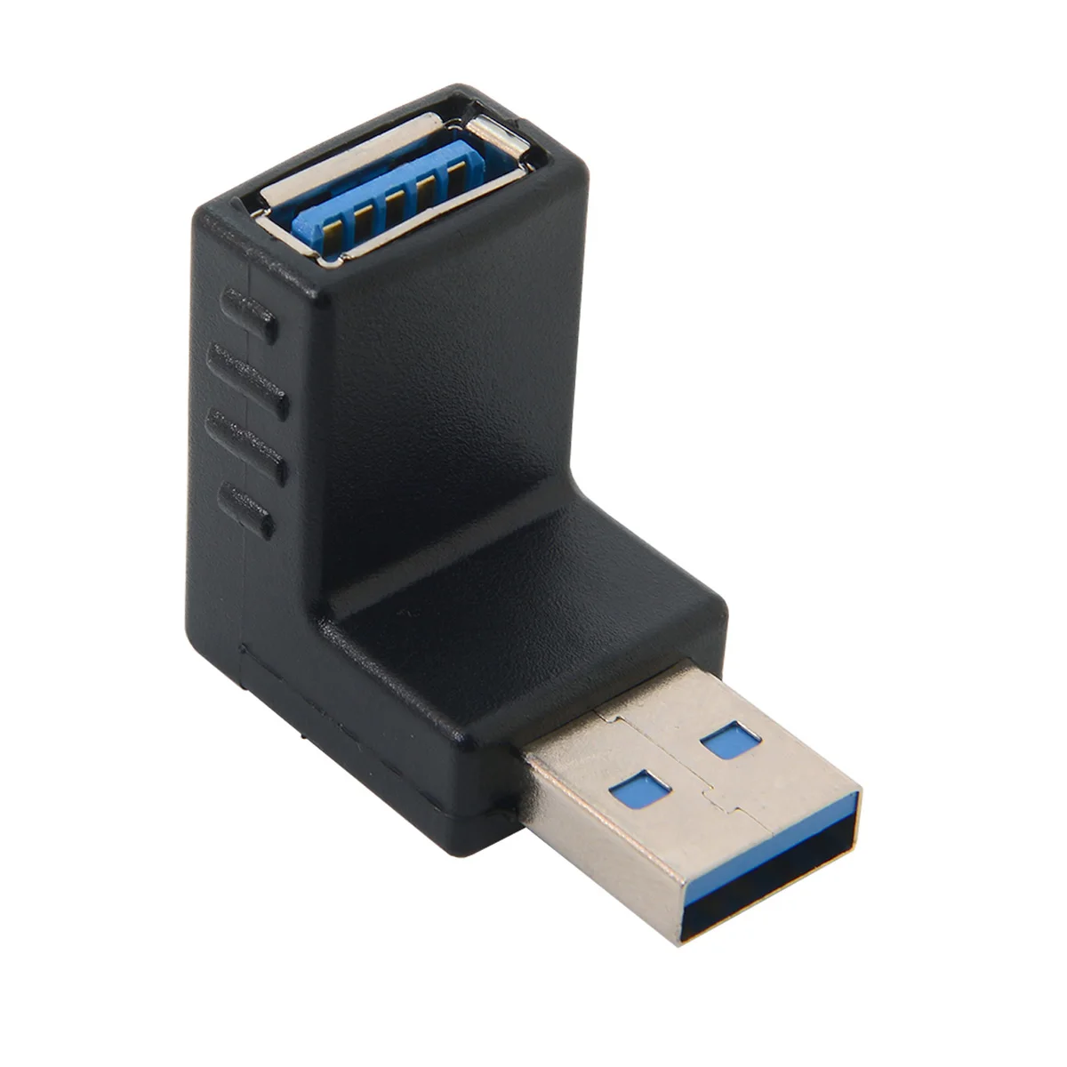 CY Супер Скоростной USB 3 0 90d M/F мужской и женский угловой адаптер Черный штекер