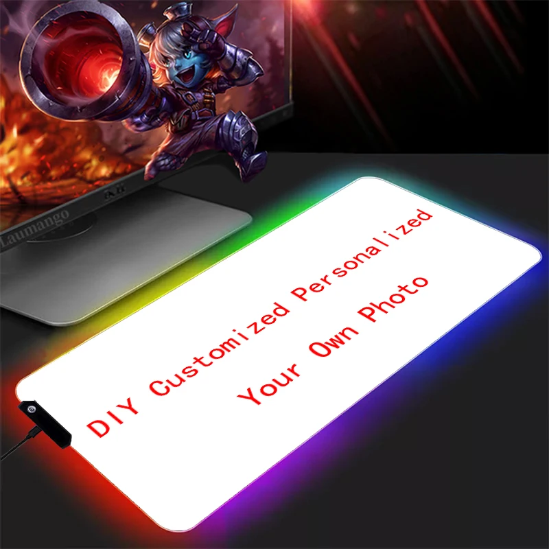 RGB Cartoon DIY Custom Customized Personalized Photo Mouse Pad Anime Gaming Accessories Keyboard Desk Mat Kовер Varmilo Mousepad |