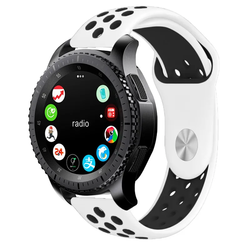 Силиконовый ремешок для часов samsung Active 2 44 мм 40 мм SM-R820 R830 SM-R800 R760 ремешок для часов gear S3 Galaxy Watch 46 мм 42 мм Ремешки для наручных часов