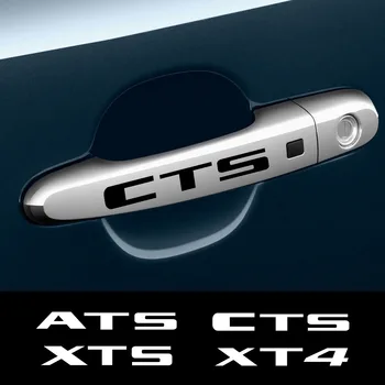 

For Cadillac ATS CTS Escalade XTS XT4 XT5 CT6 Car Accessories Styling 4PCS Auto Door Handle Stickers Car Reflective Vinyl Decals
