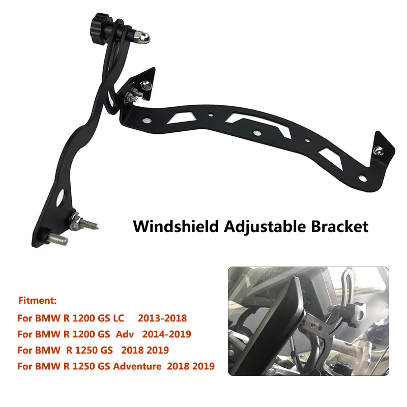 Кронштейн для ветрового стекла R1200GS BMW R1200 GS LC Adventure 14 18 / R1250 19 регулируемый