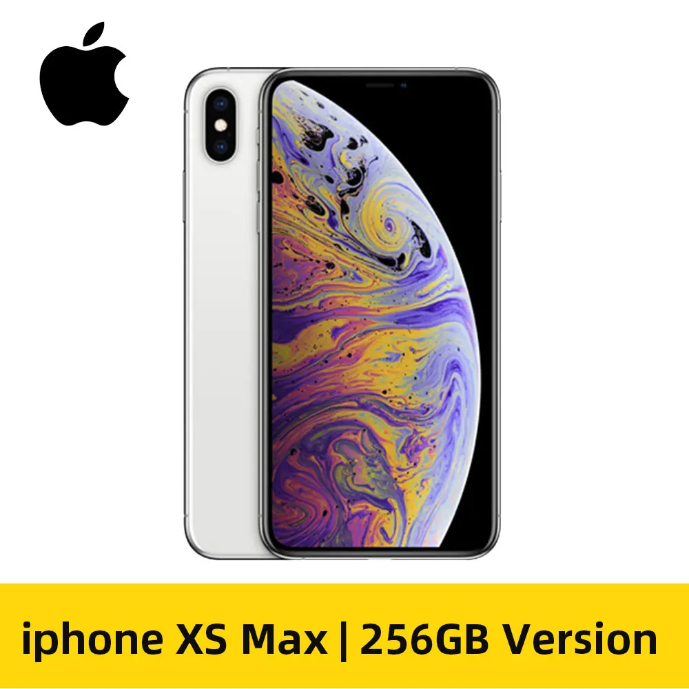 256GB Silver Разблокированный Apple iPhone XS Max 6,5 дюймовый смартфон A12 на весь экран(б/у 95 - Цвет: 256GB Silver