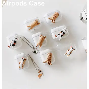 

Transparent Wireless Earphone Charging Cover Bag for Apple AirPods 1 2 Pro Cases Soft TPU Bluetooth Box Headset Cute Protective