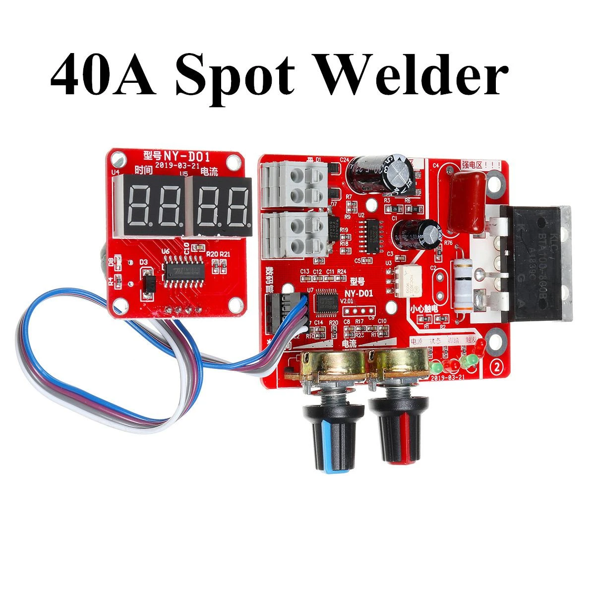 Release 100A Digital Display Spot Welding Time And Current Controller Panel Timing Ammeter Spot Spot Pannello di Controllo della Saldatura