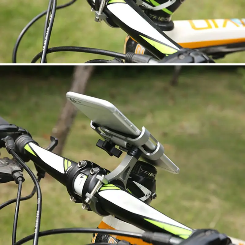 GPS Handlebar Mount Holder Aluminum Motorcycle Bike Bicycle MTB for Cell Phone Anti-vibration Fixed Bracket Riding Equipment