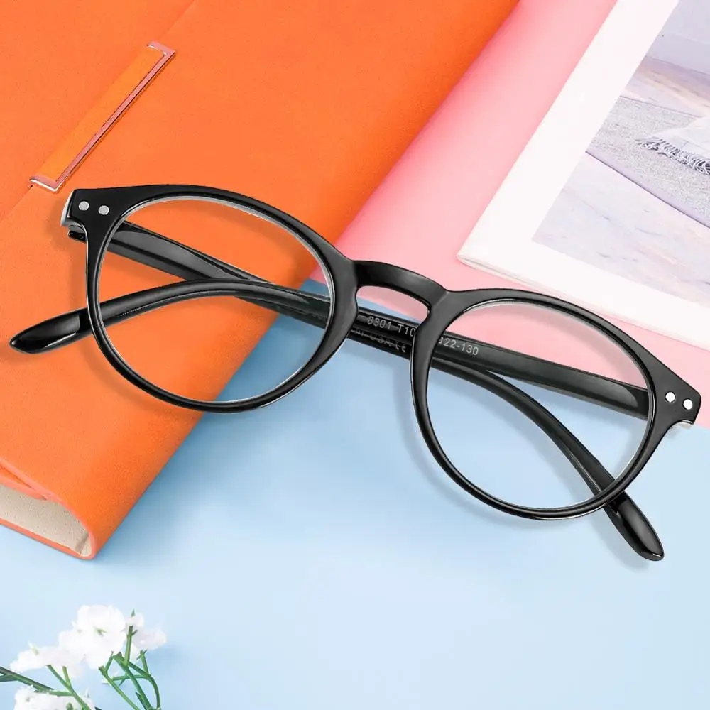 

Cyxus Anti Blue Light Computer Glasses for Anti Eye Eyestrain Retro Round PC Spring Frame Unisex -8301