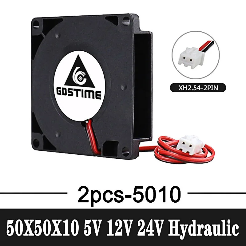 2Pcs/lot Gdstime 50mm 3D Printer Fan 5V 12V 24V 5010 Blower 50mmx50mmx10mm 5cm Radial Computer PC DC Cooling | Компьютеры и офис