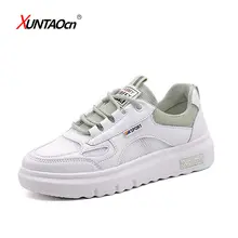 

Women Casual Shoes Lovers Leather Dad Platform Chunky Sneakers Harajuku Flat Thick Sole Tenis Wedge White Basket Walking