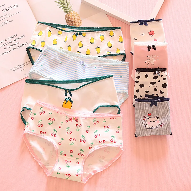 7 шт./компл. женские хлопковые трусики бесшовные трусы для девочек нижнее белье