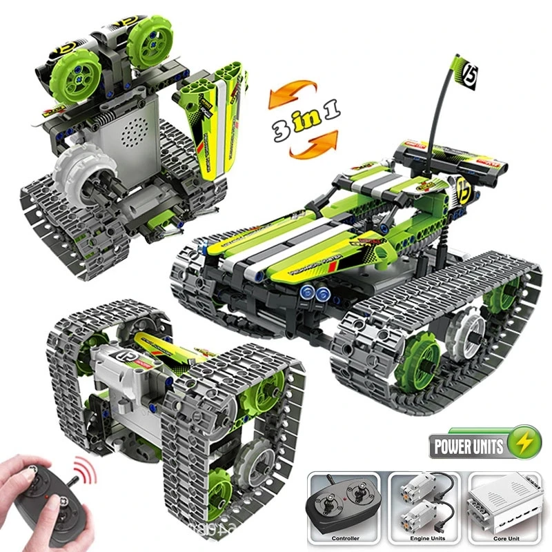 

Cars Toys Kids Building Blocks Motor Rc Auto Technical Car With Mechanical Remote Control Deformation Robot Set
