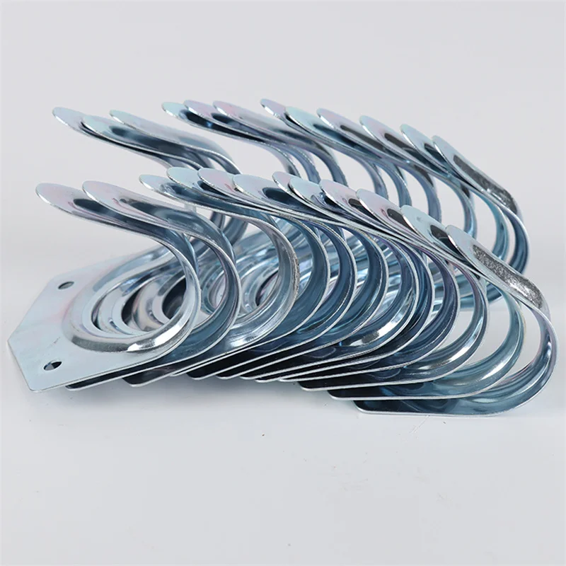 Silver Metal Tool Storage Wall Hook Double Hanger Holder Hanging Hooks Garden Kitchen Garage Housekeeper Clothes Rack 5/10 Pcs metal hook,multi purpose hooks,kitchen hooks,wall mount hooks,wall organizer hook