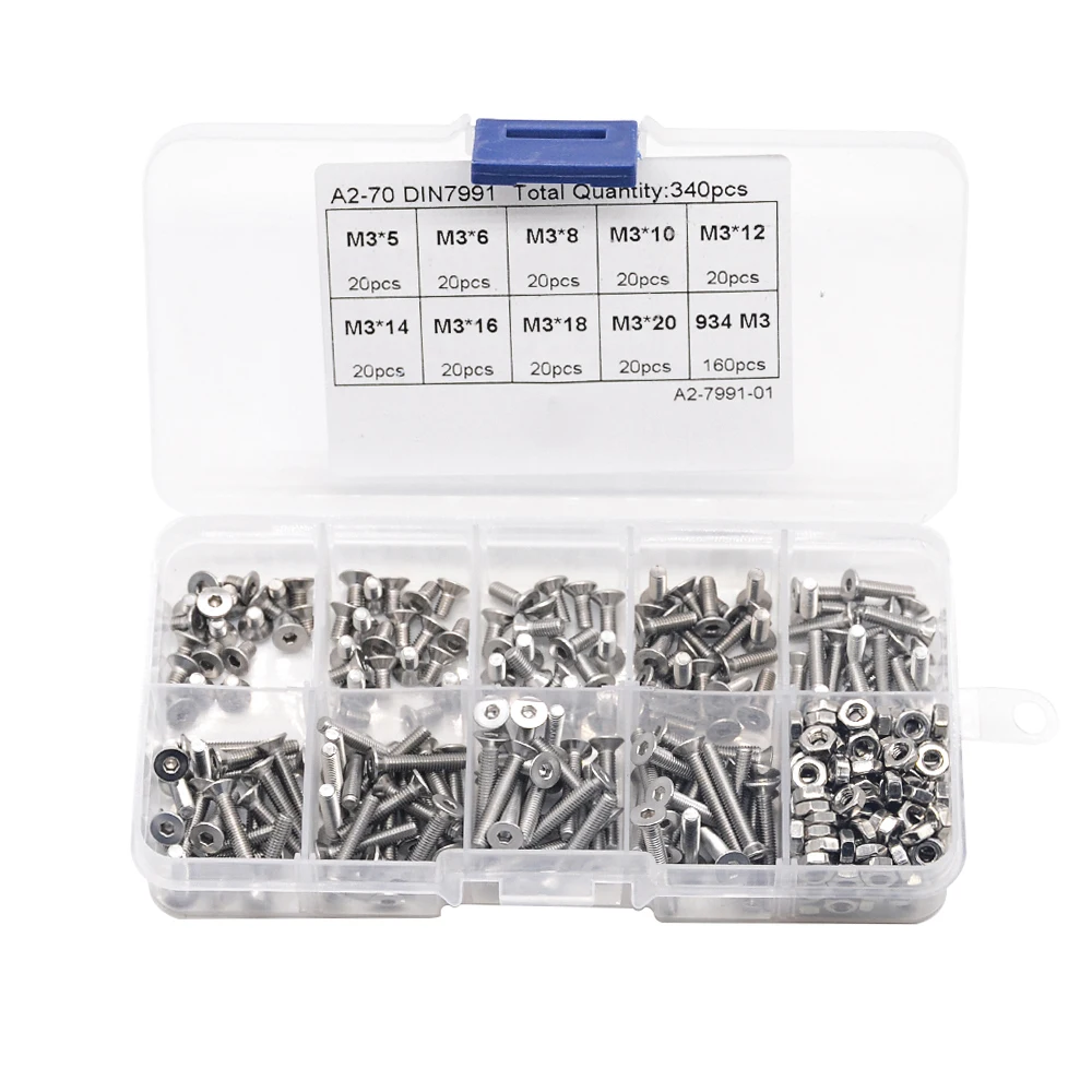 340pcs DIN7991 KIT-3