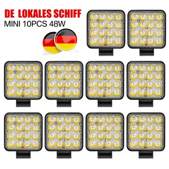 

Mini 16LED 48W LED Work Light Bar Square Spotlight 12V 24V Offroad LED Light Bar For Truck Offroad 4X4 4WD Car SUV ATV