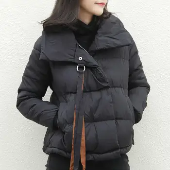 

Short Down Cotton Coat Women Clothing Loose Winter Jacket Parka Warm Thicken Ladies Coats Student Oversize Jacket Padded Q1992