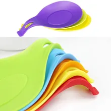 TANG SONG 4PCS Pot Clips Pot Spoon Holder Flex Spoon Rest Silicone and Stainless Steel Anti-Scald Grip Easy Pot Fixed Clamp