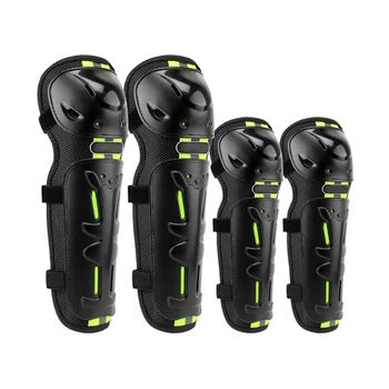 

4pcs Motorcycle Knee Pads Elbow Protector Night Reflective Safety Protective Gear Cycling Kneeed Protection Kit
