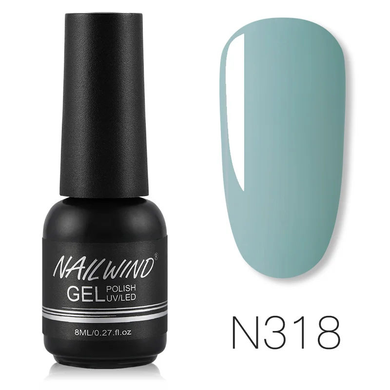 RE11-N318 NAILWIND набор гибридных лаков для маникюра Полупостоянный гель uv Vernis светодиодный Гель-лак впитываемый художественный Гель-лак для ногтей - Цвет: RE11-N318