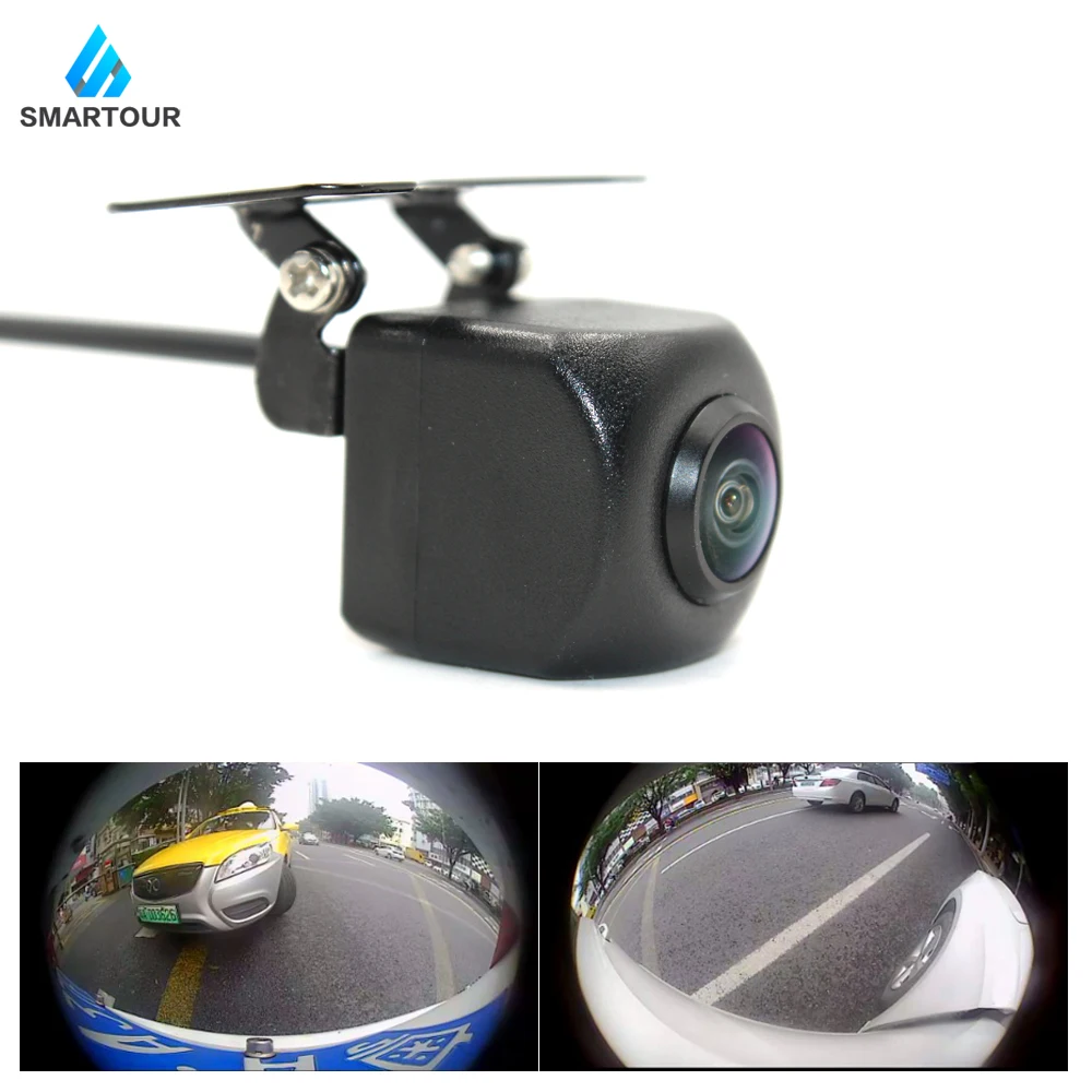 Smartour ehicle камера заднего вида с CCD рыбий глаз ночного видения Водонепроницаемая IP68 Автомобильная камера заднего вида Универсальная - Название цвета: Синий