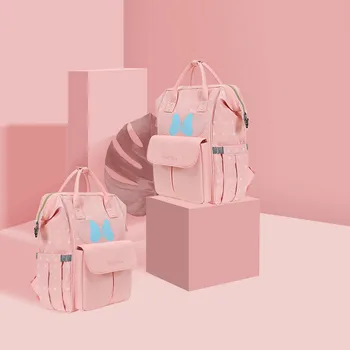 

Original Disney Bottle Feeding Insulation Bags USB Oxford Cloth Diaper Storage Bag Backpack Fashion Waterproof Diaper Bags