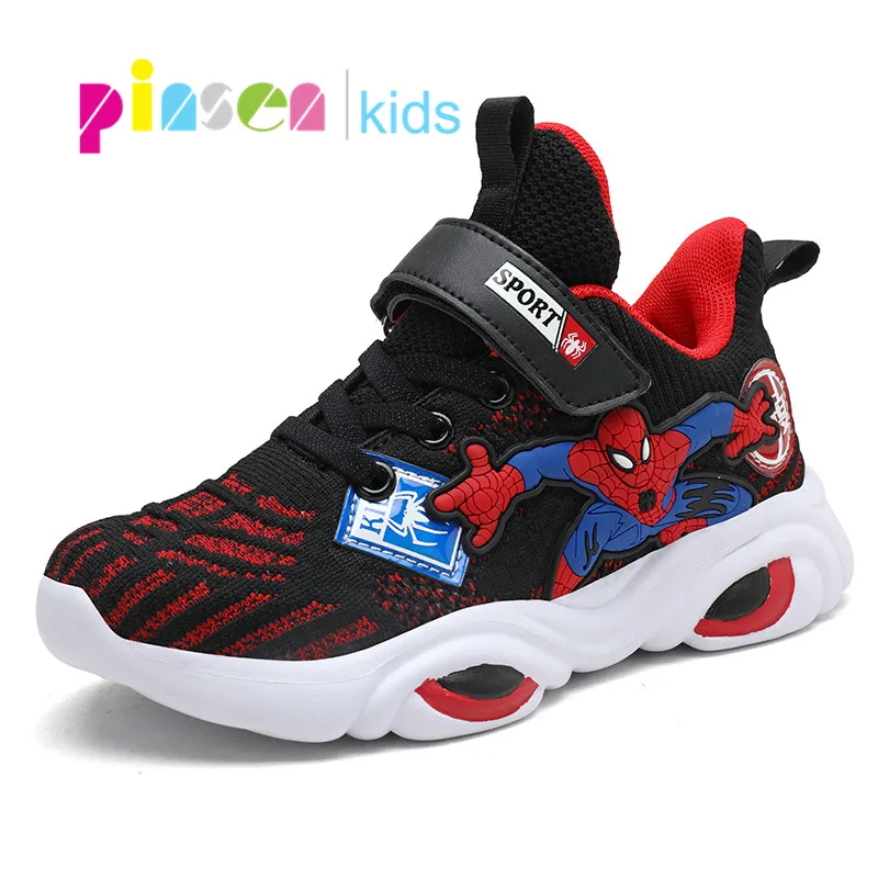 PINSEN Autumn Kids sneakers Babys Boys Sneakers Spiderman Chiildren Shoes For Boy Casual Sport Child Shoes Chaussure Enfant