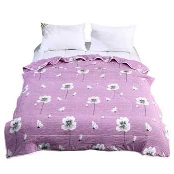 

Summer Blanket Air Conditioner Feather Cotton Fabric Soft Machine Washable Summer Quilt