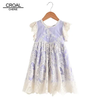 

CROAL CHERIE Baby Girls Clothes Princess Beautiful Lace Dress Summer Clothes Kids Birthday Girls Dress Children Clothes
