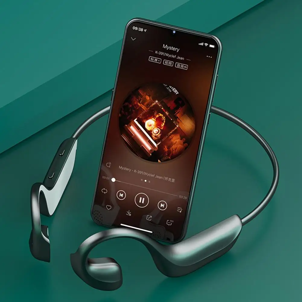 

Waterproof G-100 Bone Conduction Ear-Hook Bluetooth 5.1 Headset with Microphone Phone Earphones Bone Conduction Technology